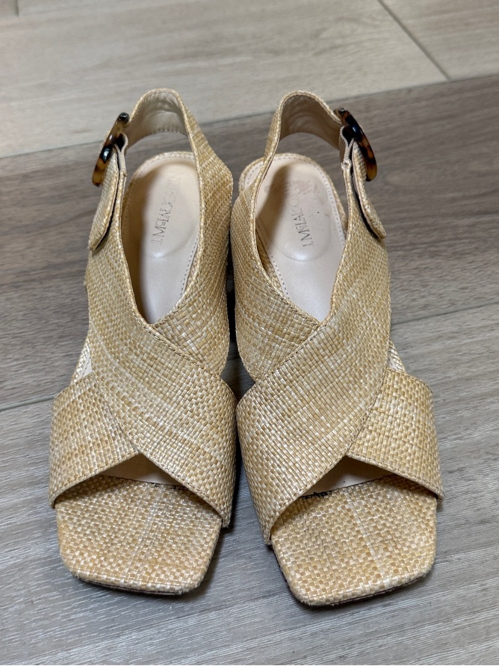 J. McLaughlin Woven Slingback Sandals in Natural - Women's